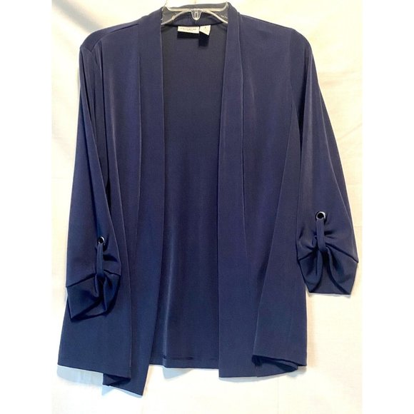 Tommy Bahama Blue White Striped Dress W Blue Chicos Cardigan Fits Like Medium - Picture 6 of 9